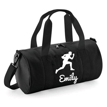 Personalised Rugby Side On Player Barrel Sports Bag with Name