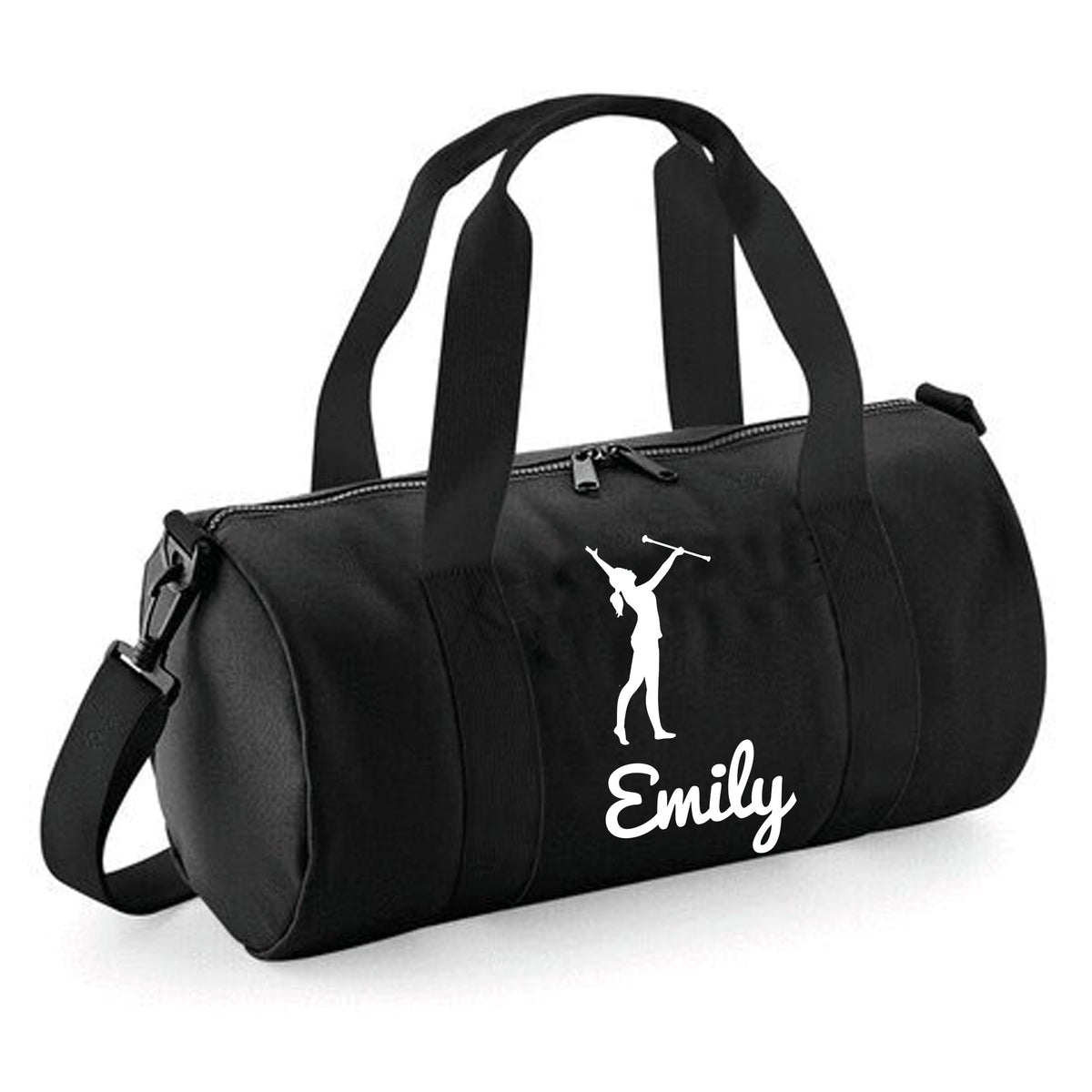 Personalised Baton Twirl Barrel Bag | Kids Sports Holdall with Name