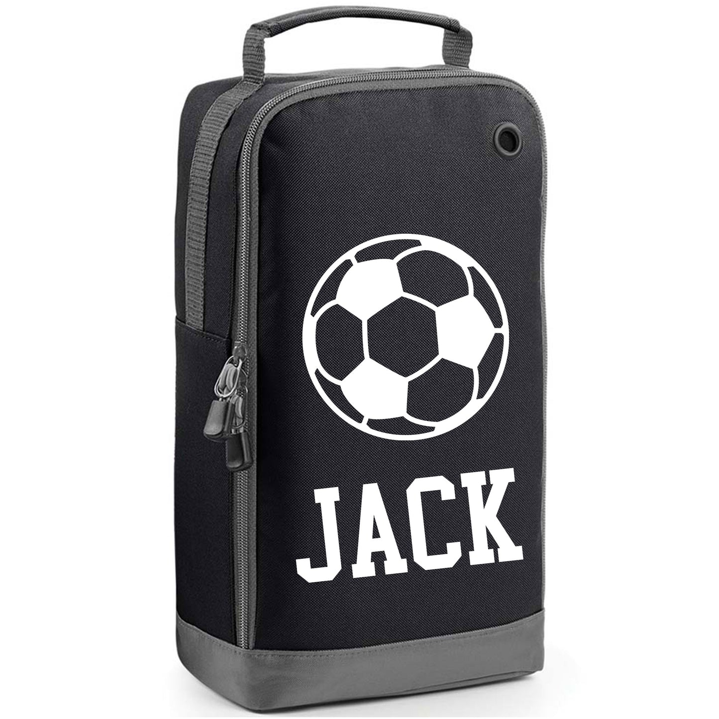 Personalised Football Boot Bag with Design & Name  - Always Looking Good - Black  