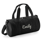 Personalised Name Barrel Bag | Kids Sports Holdall with Name