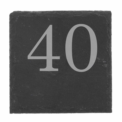 Age & Name Birthday Engraved Glass Coffee Mug & Coaster – Birthday Gift Set