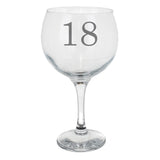 Personalised Engraved Name and Age Goblet Gin Glass – Birthday Gift