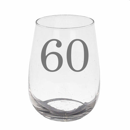 Personalised Gin Glass & Coaster – Engraved Name and Age Birthday Gift