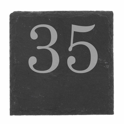 Personalised Beer Stein Glass & Coaster – Engraved with Age & Name Gift Set