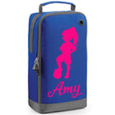 Football Boot Bag or Shoe Bag – Personalised with Name | Girl Footballer Design