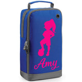 Football Boot Bag or Shoe Bag – Personalised with Name | Girl Footballer Design