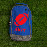 Rugby Boot Bag or Shoe Bag – Personalised with Name | Rugby Ball Design