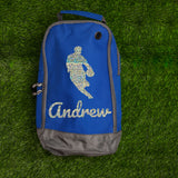 Rugby Boot Bag or Shoe Bag – Personalised with Name | Rugby Player Front-On Design