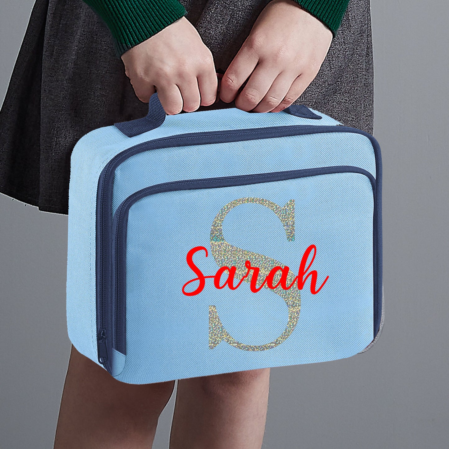 Personalised Lunch Bag with Name Childs School Lunch Box  - Always Looking Good -   