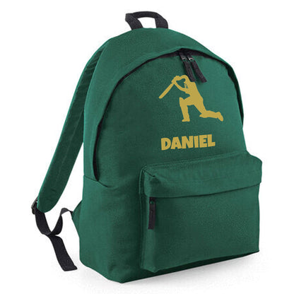Personalised Cricket Backpack, Kids Rucksack with Name & Design