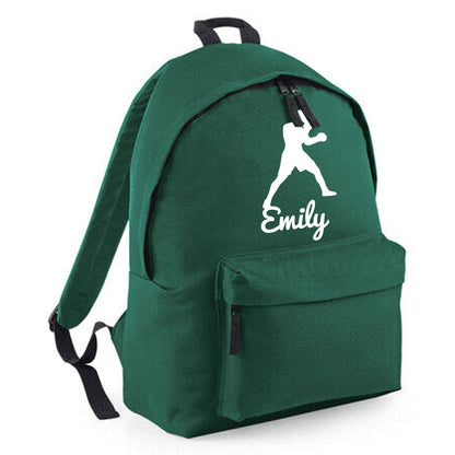 Personalised Boxer Design Backpack, Kids Rucksack Bag with Name