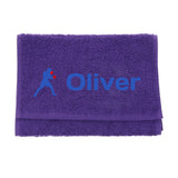 Personalised Embroidered Boxing Towel  - Always Looking Good - Purple  