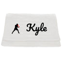 Personalised Embroidered Boxing Towel  - Always Looking Good - White  