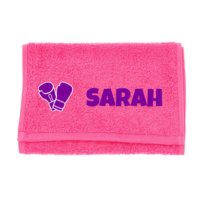 Personalised Embroidered Boxing Towel  - Always Looking Good -   