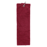 Personalised GOLF Towel - Embroidered Trifold Towel with Carabiner Clip