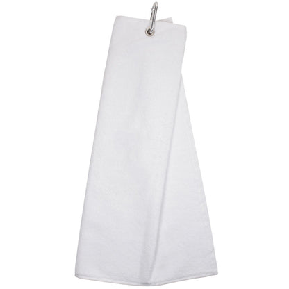 Personalised GOLF Towel - Embroidered Trifold Towel with Carabiner Clip