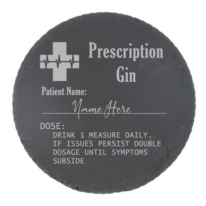 Personalised Gin Glass Engraved Prescription Stemless