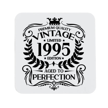 Personalised Vintage Milestone Birthday Mug and/or Coaster (All Ages)