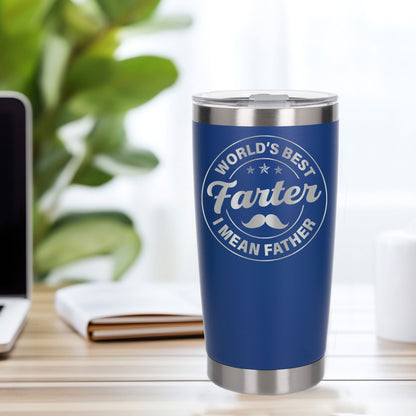Personalised Best Farter I Mean Father Thermal Cup for Birthday Present