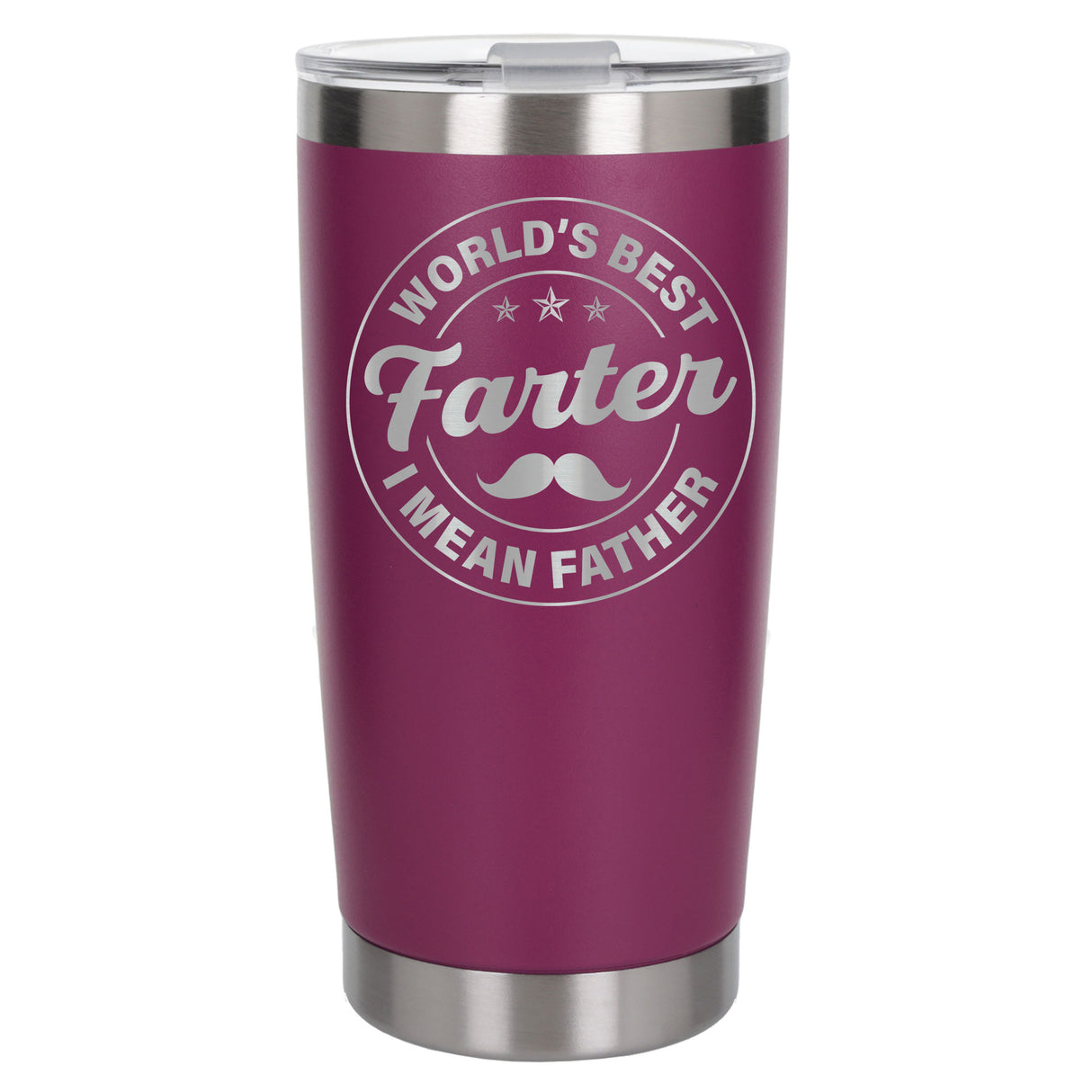 Best Farter I Mean Father Engraved Travel Mug for Dad