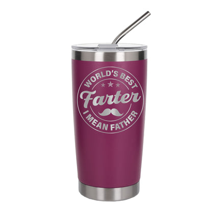 Personalised Best Farter I Mean Father Thermal Cup for Birthday Present