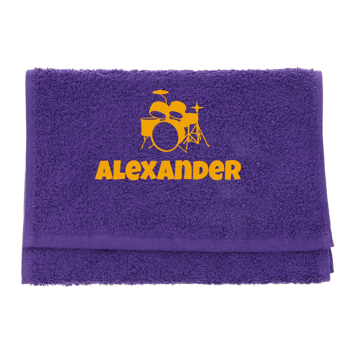 Personalised Embroidered Drummer Towel  - Always Looking Good -   