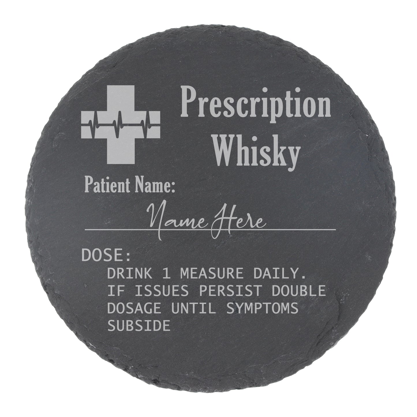 Personalised Engraved Prescription Whisky Glass