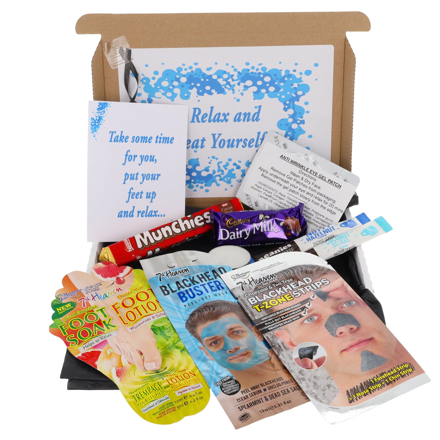 Pamper Treat & Sweet Box for Men Letterbox Gift  - Always Looking Good -   