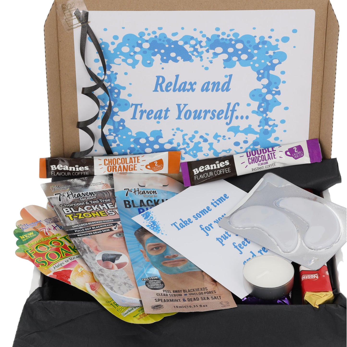 Pamper Treat & Sweet Box for Men Letterbox Gift  - Always Looking Good -   