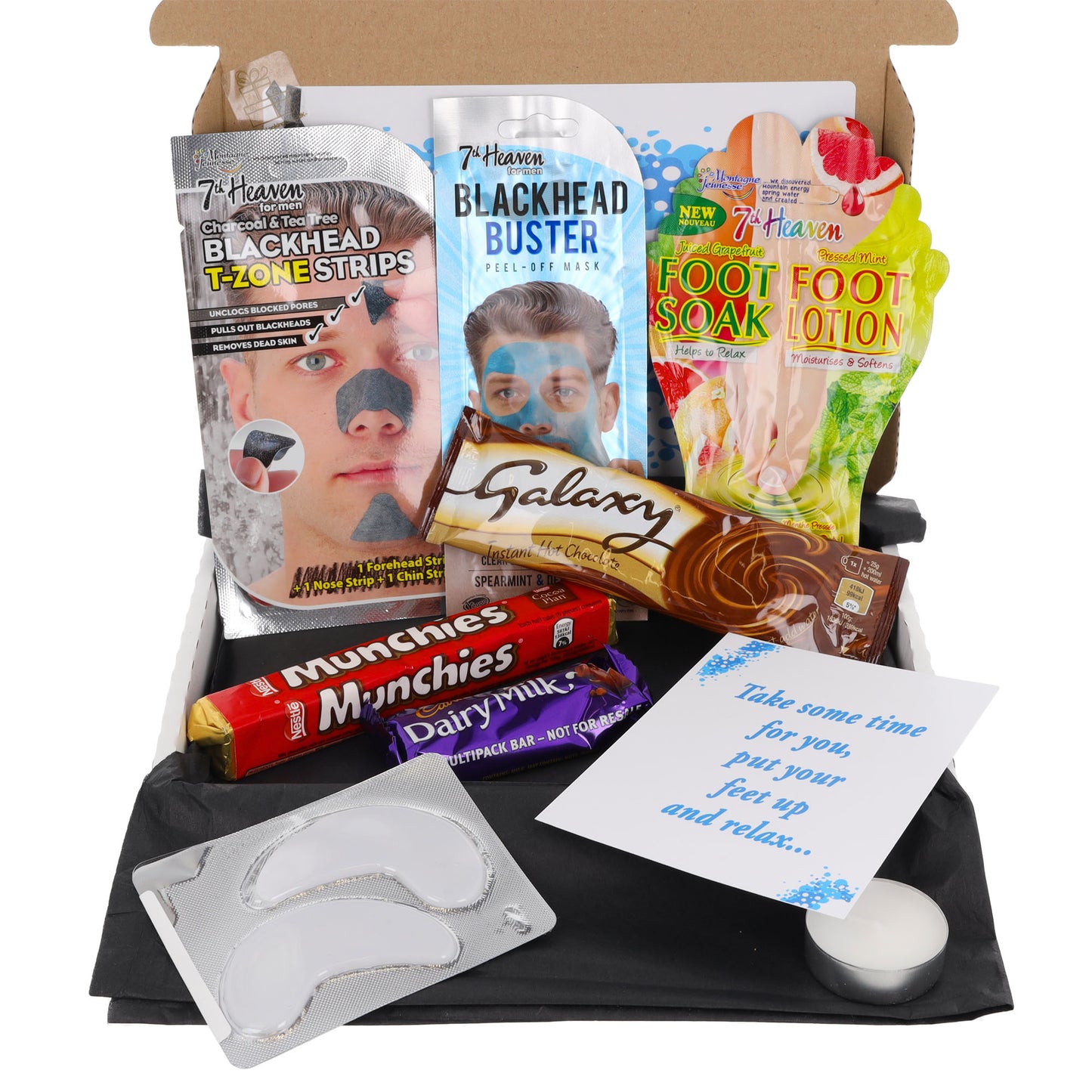 Pamper Treat & Sweet Box for Men Letterbox Gift  - Always Looking Good -   