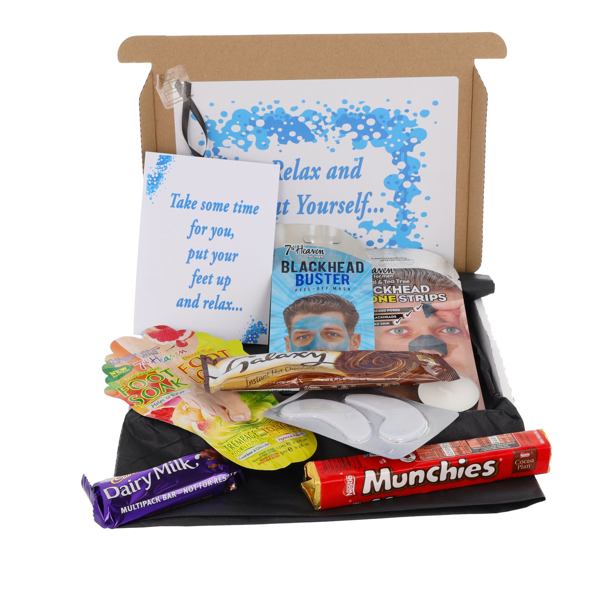 Pamper Treat & Sweet Box for Men Letterbox Gift  - Always Looking Good -   