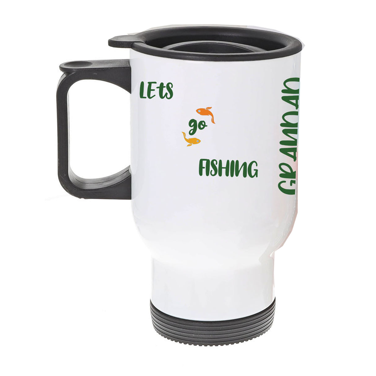 Personalised Fishing Travel Mug – Unique Gift for Anglers with Name