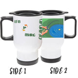 Personalised Fishing Travel Mug – Unique Gift for Anglers with Name