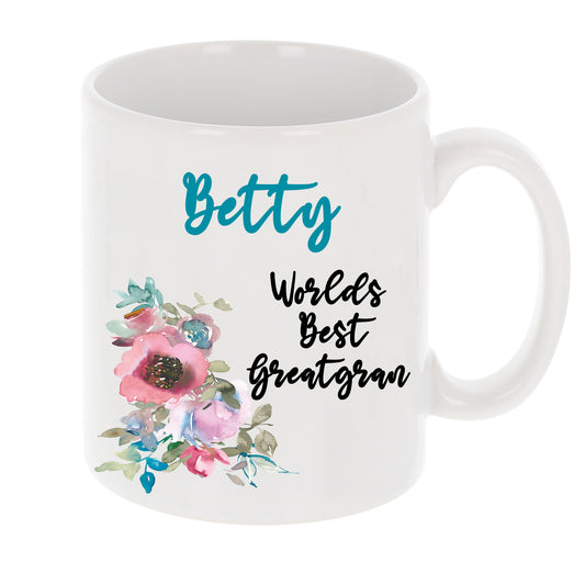 Personalised Mug And Coaster Set For Great Grandmothers
