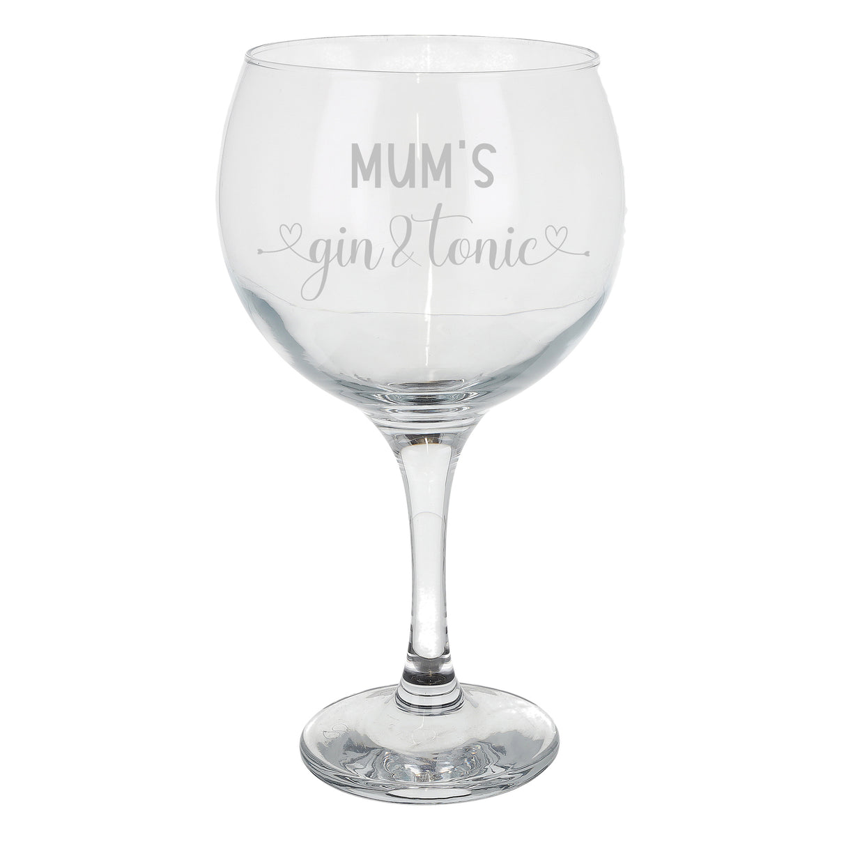 Engraved Personalised Gin & Tonic Glass with Name