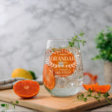 Vintage World's Greatest Engraved Stemless Gin Glass – Personalised Gift for Any Relative