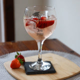 Personalised Gin Glass Engraved Graduation Gift
