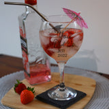 Personalised Gin Glass Engraved Graduation Gift