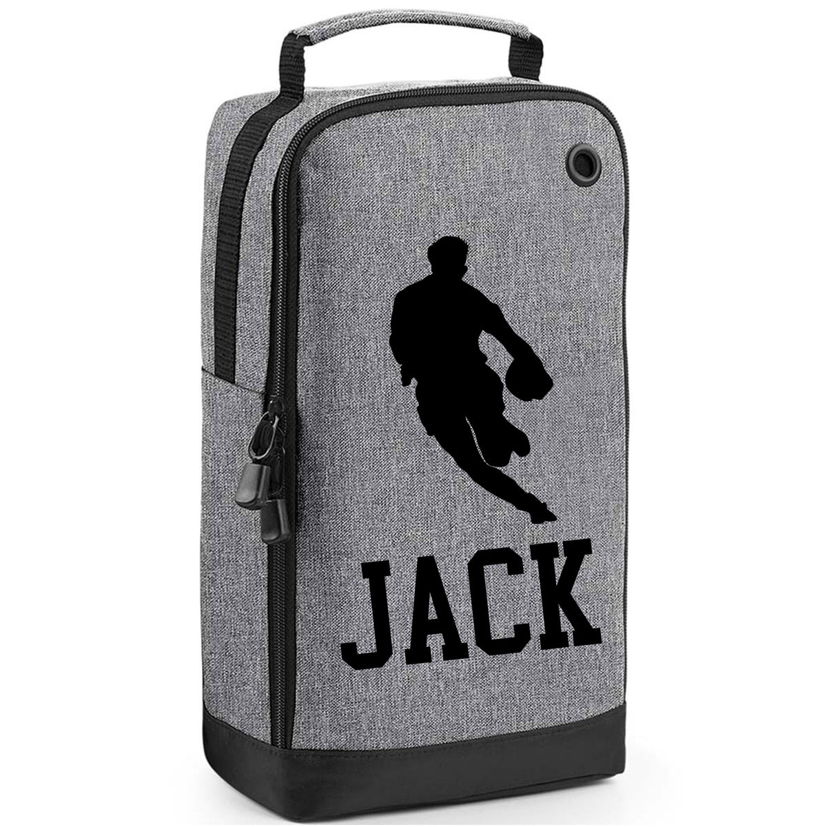 Rugby Boot Bag or Shoe Bag – Personalised with Name | Rugby Player Front-On Design