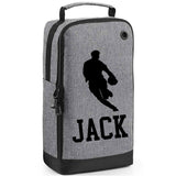 Rugby Boot Bag or Shoe Bag – Personalised with Name | Rugby Player Front-On Design