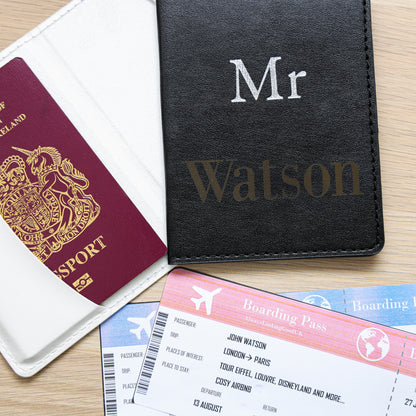 Personalised Honeymoon Accessories - Personalised Mr and Mrs Passport Covers  - Always Looking Good -   