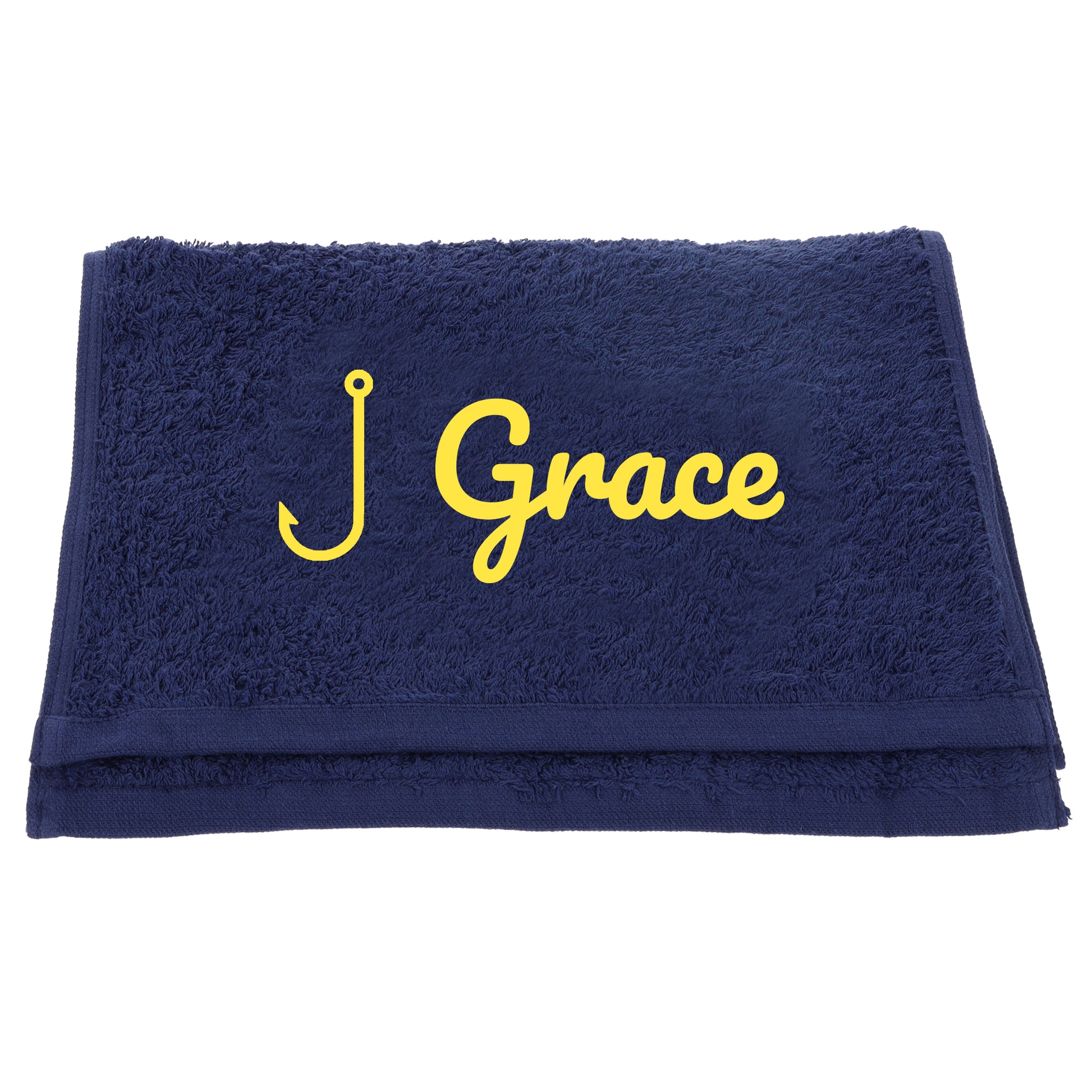 Personalised Embroidered Fishing Towel  - Always Looking Good -   