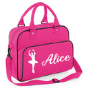 Personalised Dance Bag Kids | Girls Children's Ballet School Bag  - Always Looking Good - Hot Pink Ballet Dancer 