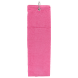 Personalised Lawn Bowls Towel – Tri-Fold with Name & Carabiner Clip