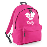 Personalised Boxing Gloves Backpack | Kids School Bag with Name