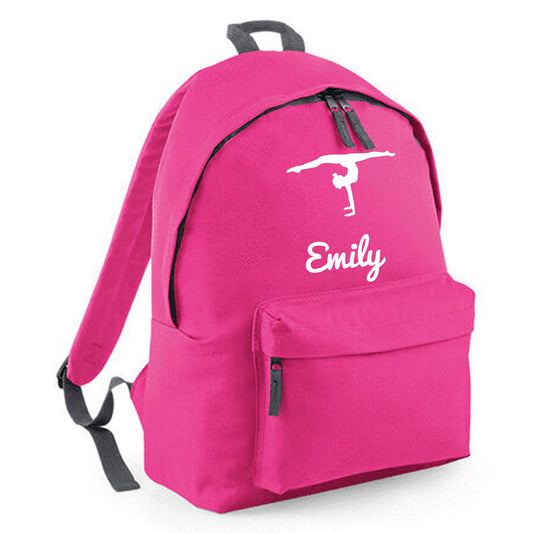 Personalised Backpack Bag with Name & Design Options Dancer Gymnastic etc