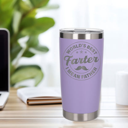 Personalised Best Farter I Mean Father Thermal Cup for Birthday Present