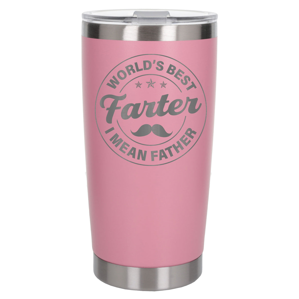 Best Farter I Mean Father Engraved Travel Mug for Dad