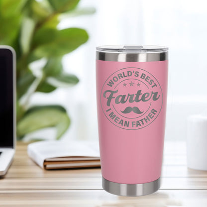 Personalised Best Farter I Mean Father Thermal Cup for Birthday Present