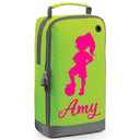 Football Boot Bag or Shoe Bag – Personalised with Name | Girl Footballer Design